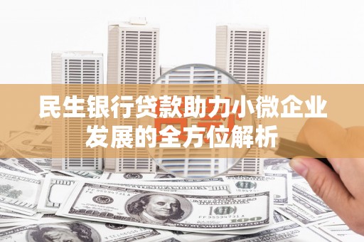 五原民生银行贷款助力小微企业发展的全方位解析