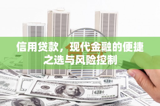 五原信用贷款，现代金融的便捷之选与风险控制