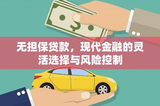 五原无担保贷款，现代金融的灵活选择与风险控制