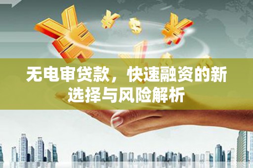 五原无电审贷款，快速融资的新选择与风险解析