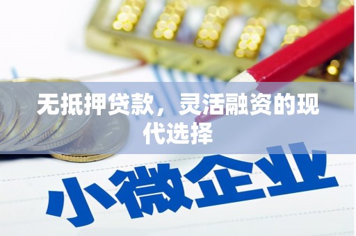 五原无抵押贷款，灵活融资的现代选择
