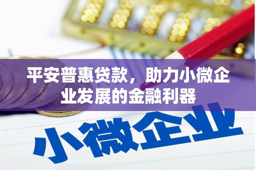 五原平安普惠贷款，助力小微企业发展的金融利器