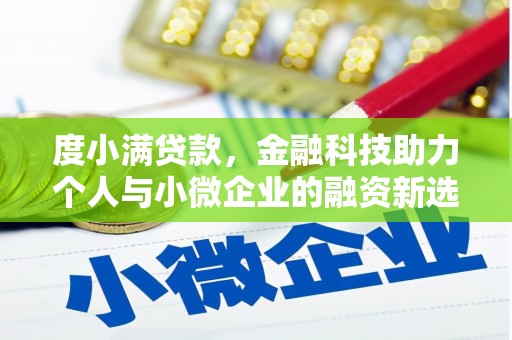 五原度小满贷款，金融科技助力个人与小微企业的融资新选择