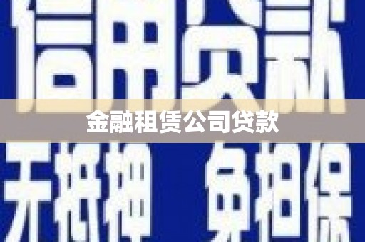 五原金融租赁公司贷款