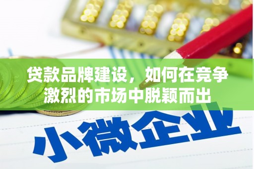 五原贷款品牌建设，如何在竞争激烈的市场中脱颖而出