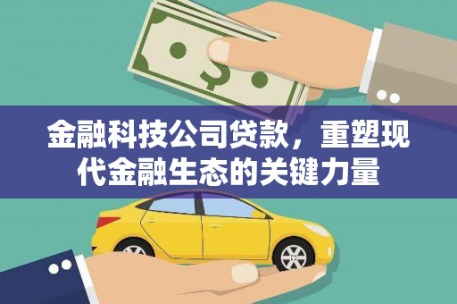 五原金融科技公司贷款，重塑现代金融生态的关键力量
