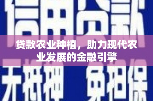 五原贷款农业种植，助力现代农业发展的金融引擎