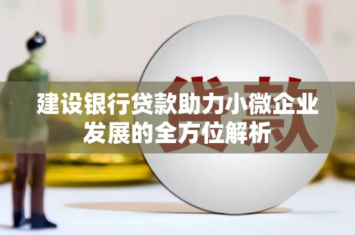五原建设银行贷款助力小微企业发展的全方位解析