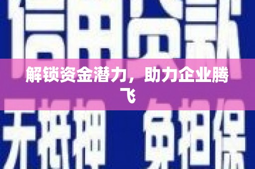 五原解锁资金潜力，助力企业腾飞