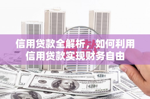 五原信用贷款全解析，如何利用信用贷款实现财务自由