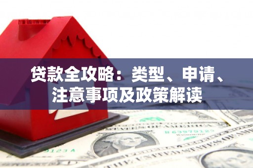 五原贷款全攻略：类型、申请、注意事项及政策解读
